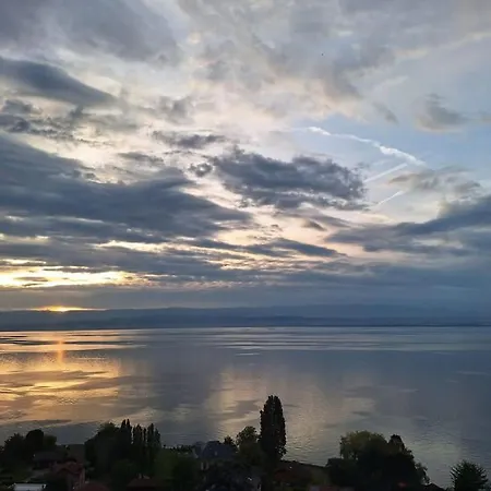 Avec Vue 180 Sur Le Leman Apartament